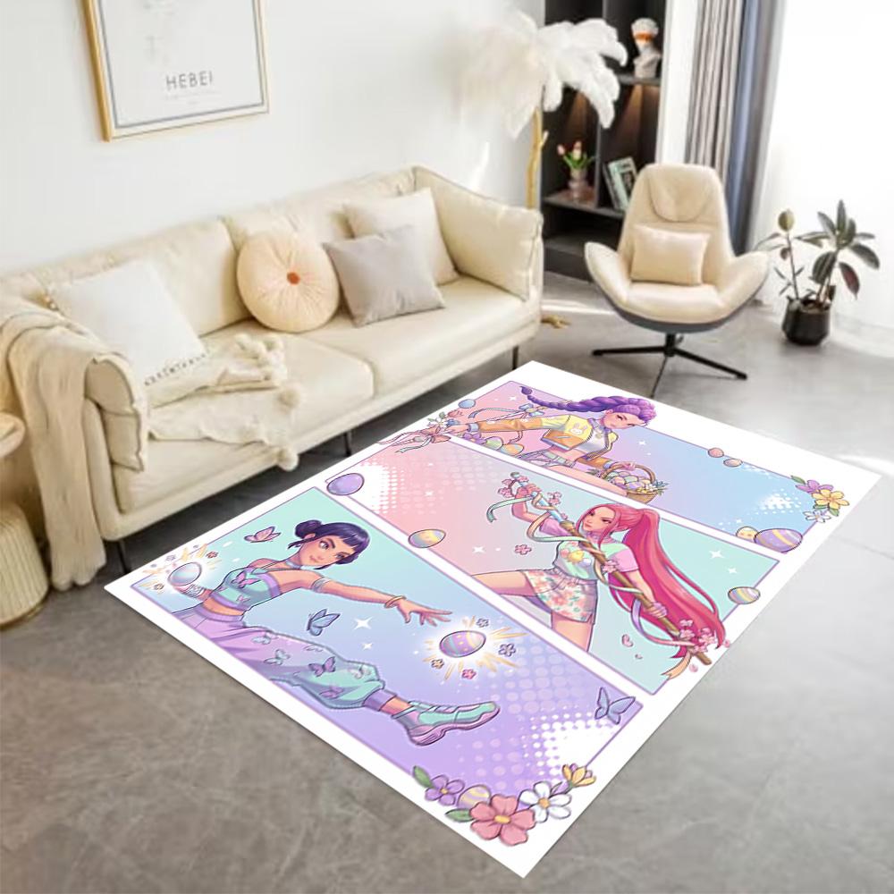 Dance Party Stars Area Rug Perfect for Playrooms Bedrooms Outdoor Decorate room Antislip Carpet Anime Office Decor Perfect Gift for Friends & Family