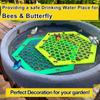 Plastic Bee Water Catcher Cups for Outdoor Garden Butterfly Water Stations Hot Bee Bath  for Garden