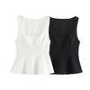 2025 Spring Women's Slim Sweet Versatile Vest Top and Skirt Set