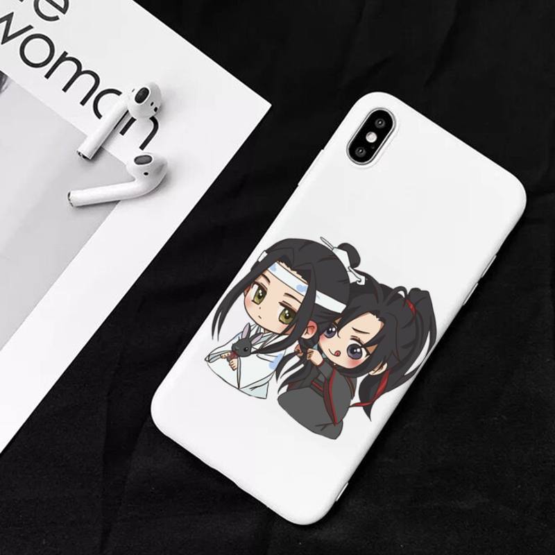 Чехол для телефона аниме Грандмастер Мо Дао Цзу Ши MDZS для iPhone 11 12 13 Mini Pro Xs Max 8 7 6 6S Plus X XR Сплошной чехол конфетного цвета