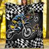 off-road motorcycles Theme Printed Blanket - Perfect for Couch, Bed, Travel & Outdoor Use | Machine Washable, Cozy & Durable.