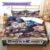 Anime Black Clover Pattern Bedding Set Quilt Cover Pillowcase Home Decor Gift (1 * duvet cover + 2 * pillowcase, without core)