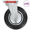 VidaXL 16 Pcs Swivel Casters 200 Mm