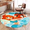Custom Name Winx Club Printed Round Rug Carpet Chair Rug Area Rug Entryway Doormats,for Office Chair Living Room Bedroom Kitchen Room.