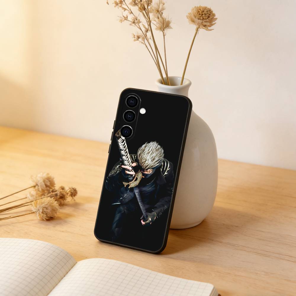 Чехол для телефона V-Vergil Devil May C-Cry Черный Силиконовый Мягкий Для Samsung Galaxy A73,A72,A71,A70,A53,A52,A51
