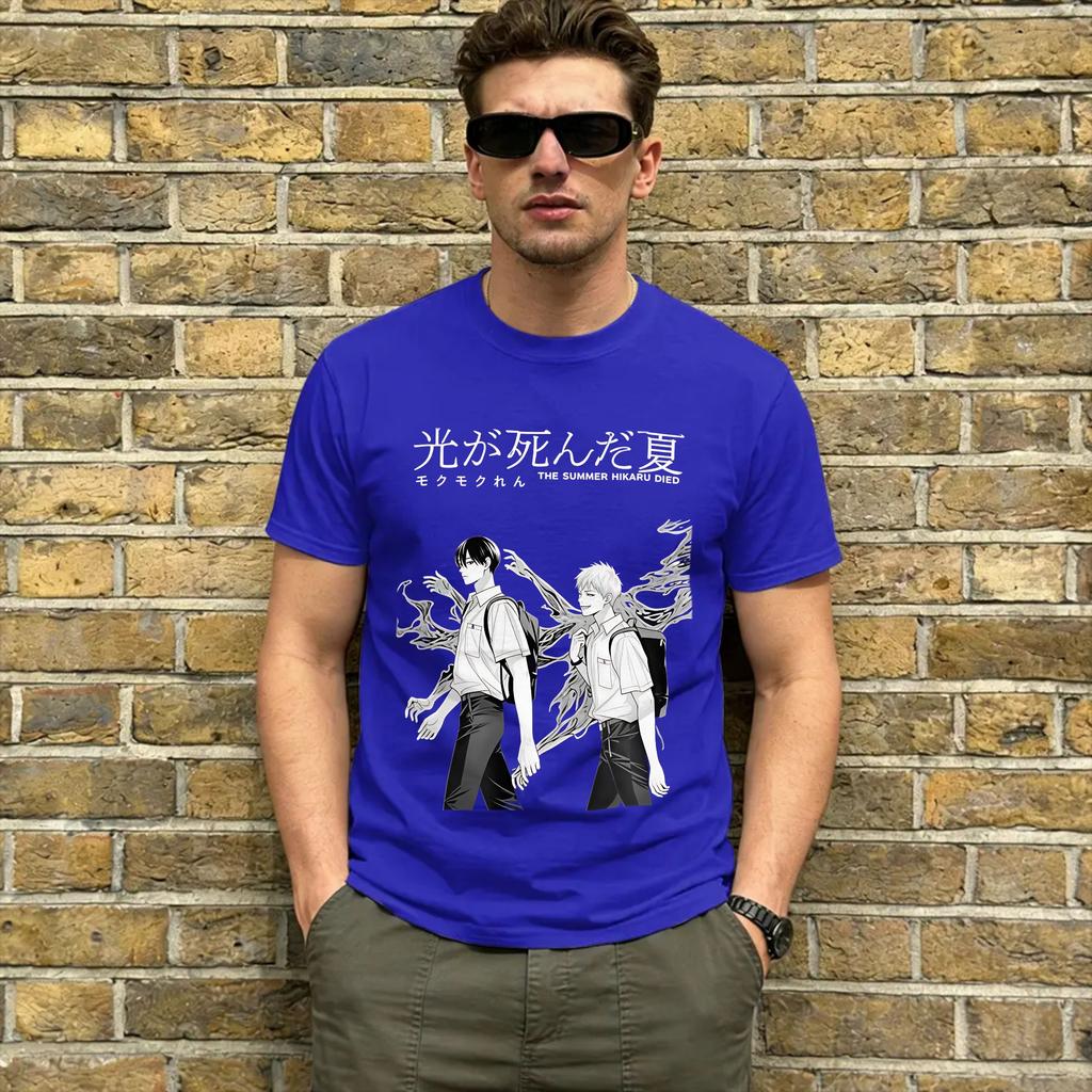 Unisex The Summer Hikaru Died T Shirts 100 Cotton Tops Humor Short Sleeve Round Neck Tee Shirt Gift Idea TShirts