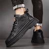 Модная мужская классика Ретро рабочие ботинки Модная универсальная мужская обувь Круглый носок Ботинки на шнуровке Мужские водонепроницаемые повседневные мотоциклетные ботинки