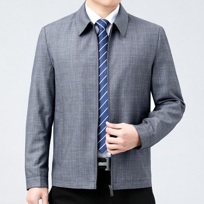 Весенний мужской пиджак с лацканами, наряд для папы среднего возраста, государственного служащего, руководителя бизнеса