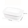 Portable Waterproof Leakproof Soap Holder with Lid Draining Layer Soap Container Detachable Plastic Soap Dish Bathroom