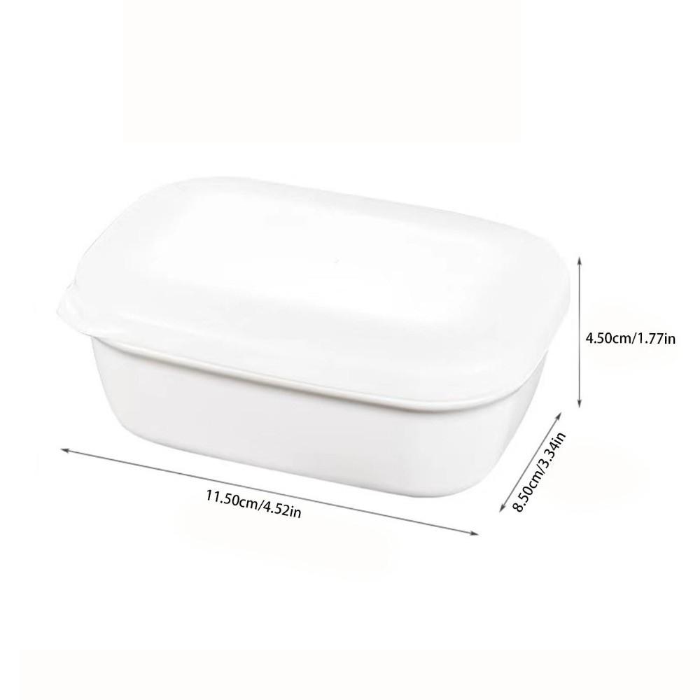 Portable Waterproof Leakproof Soap Holder with Lid Draining Layer Soap Container Detachable Plastic Soap Dish Bathroom