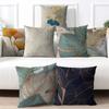 45x45cm Ginkgo Print Cushion Cover Polyester Sofa Pillow Cover Home Decor  Square Pillowcase Waist Pillow Case