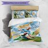 Erling Haaland Printed 3PCS Bedding Set Breathable Duvet Cover with Pillowcases Decorative Bed Linen for Bedroom Home