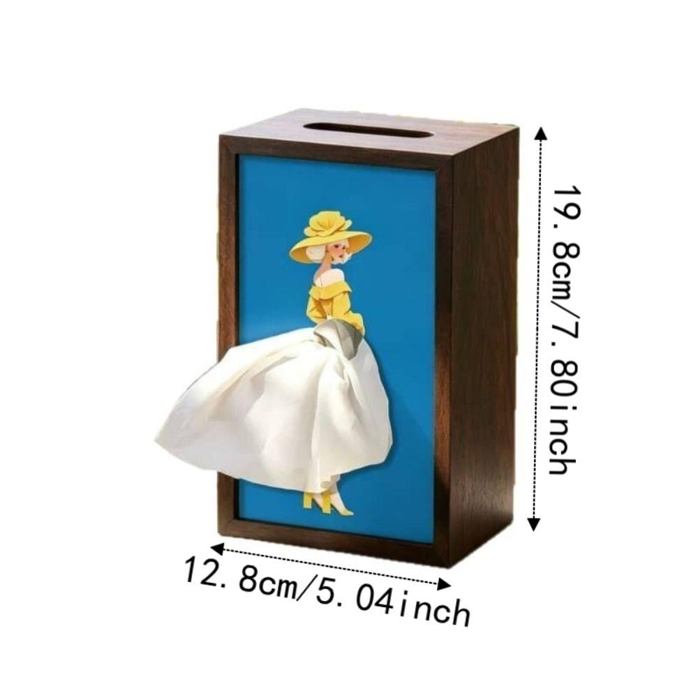 Luxury Art Ballet Tissue Box Elegant Design Tissue Dispenser Skirt Tissue Box Bedroom Table