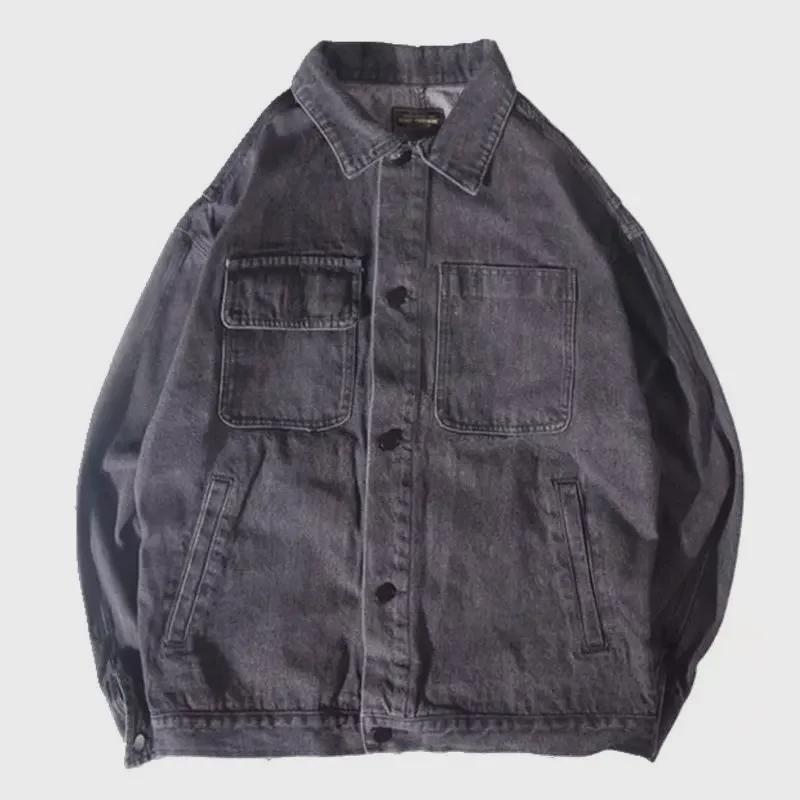 Мужская повседневная джинсовая куртка — свободный крой, универсальная и модная на весну и осень
