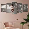 5 шт., настенная живопись на холсте, сексуальная обнаженная девушка, персонажный постер, современные картины для гостиной, спальни, украшение дома