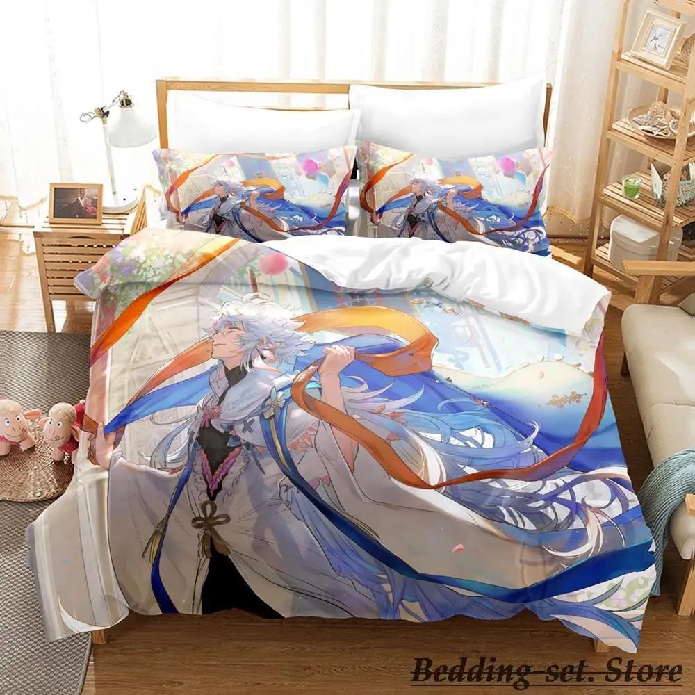 Fate Grand Order, Merlin Постельное белье Single Twin Full Queen King Size Bed Set Aldult Kid Bedroom Duvetcover Sets Anime