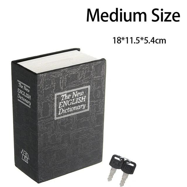 Главная Книжный сейф Ключевой замок Тип Высококачественный секретный книжный скрытый сейф Сейф Металлический стальной имитационный классический книжный ящик для денег Монета-банка