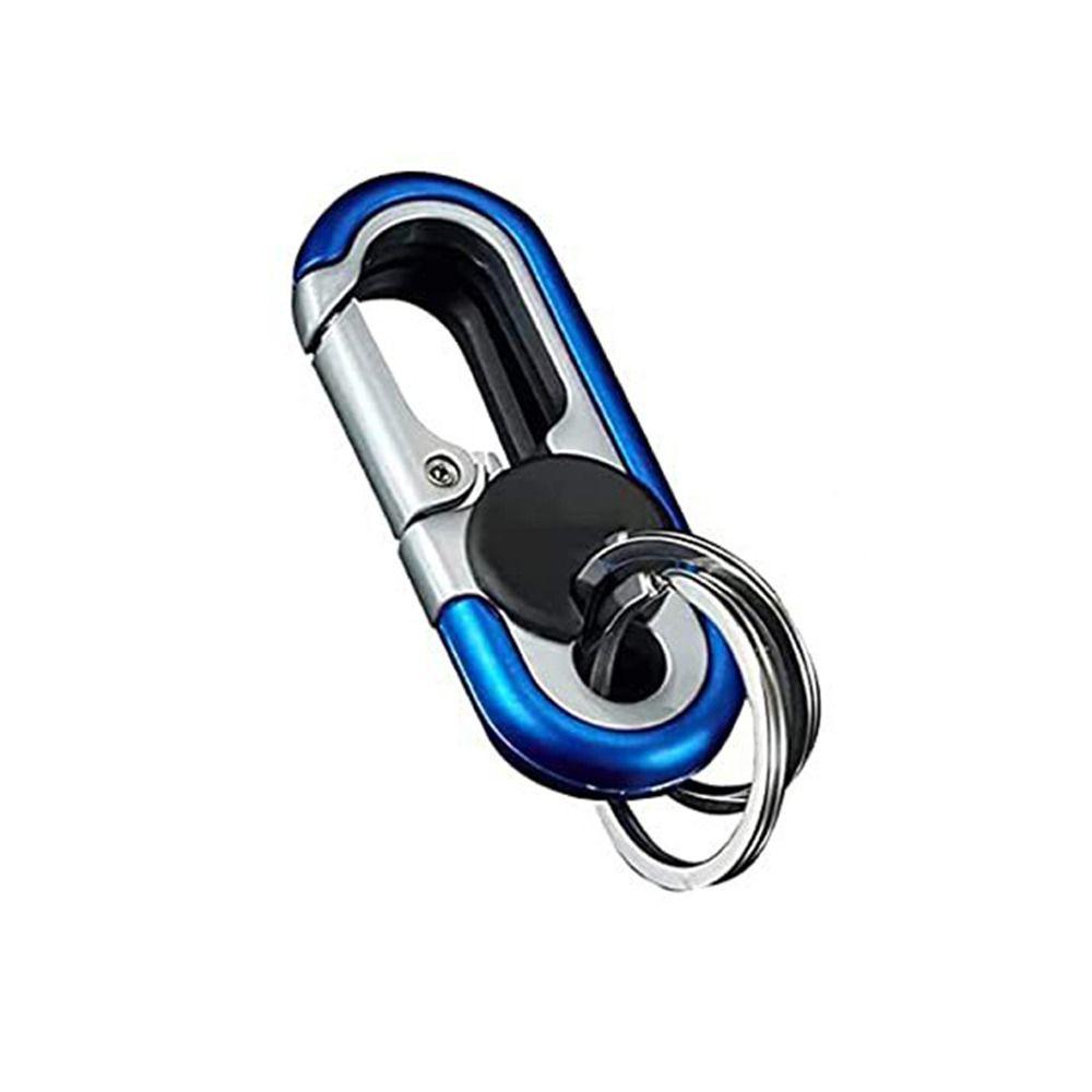 Waist Buckle Metal Bag Charms Car Key Holder Keys Organizer Double Ring Keychain Car Keychain