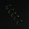 10pcs Midge Nymph Fly Green Red Fly Fishing Bait Lures Hegene / # 14 Gold Color Hook