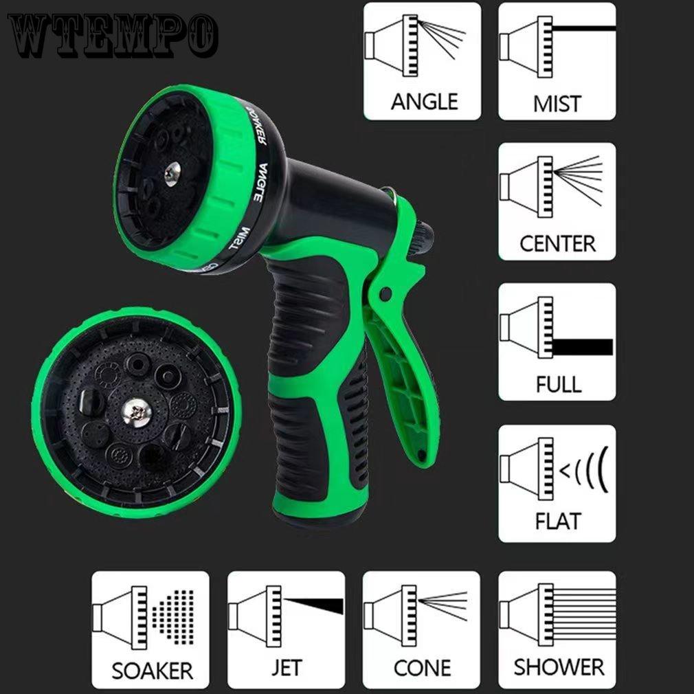 WTEMPO Многофункциональная автомойка, телескопический набор водопроводных труб для полива цветов, автомойка, водяной пистолет, садовый шланг, распылитель