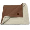 Warm Lambswool Baby Blanket for Stroller, Gondola, Thick Winter Brown