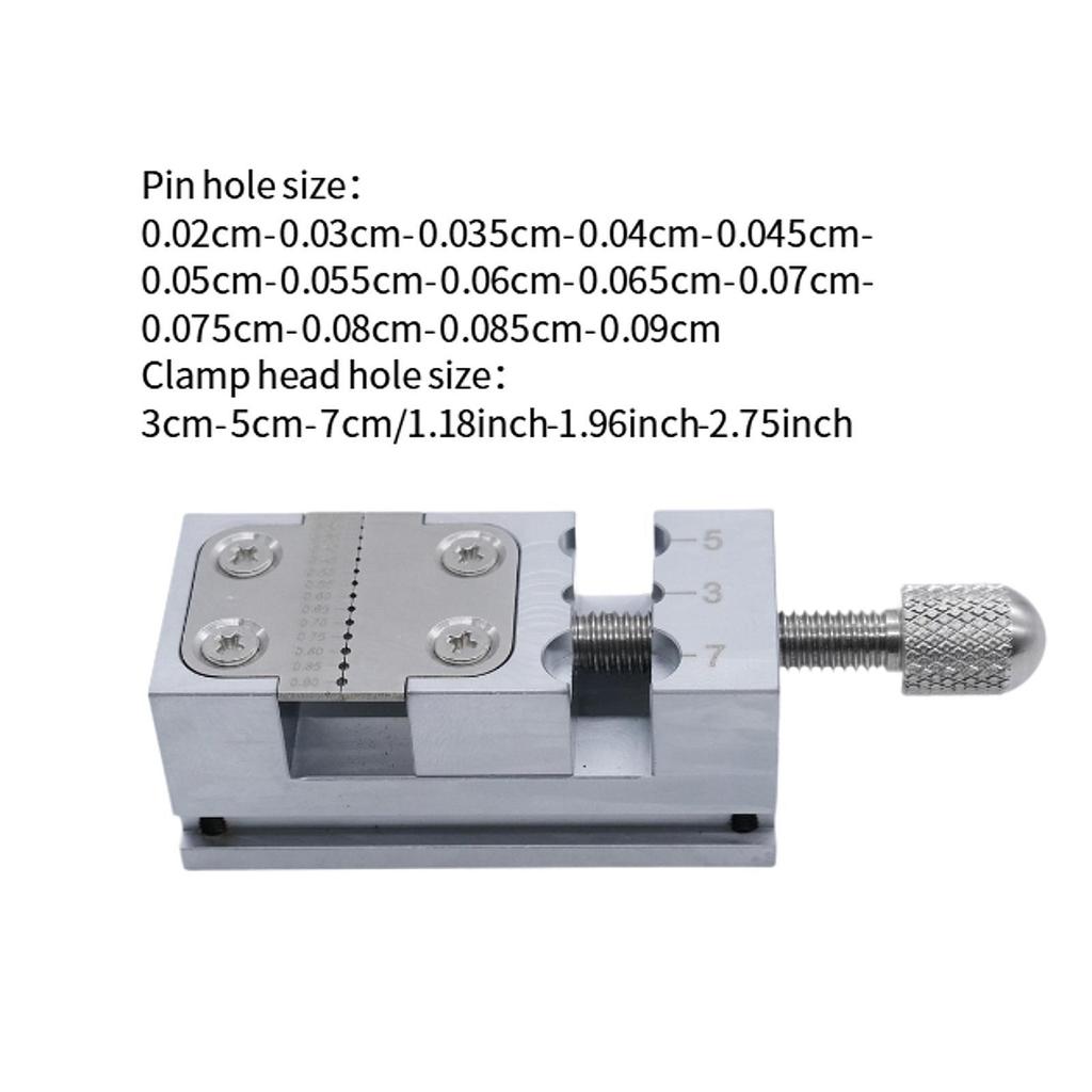 Портативный инструмент для ремонта часов Зажим-тиски из нержавеющей стали для поддержки задач по обслуживанию часов Колесики ремонтных тисков 5 см