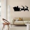 Christmas Sleigh Metal Wall Art Elegant Iron Art for Interior Decoration, Perfect Home Office & Wall Hangings for Holiday Cheer