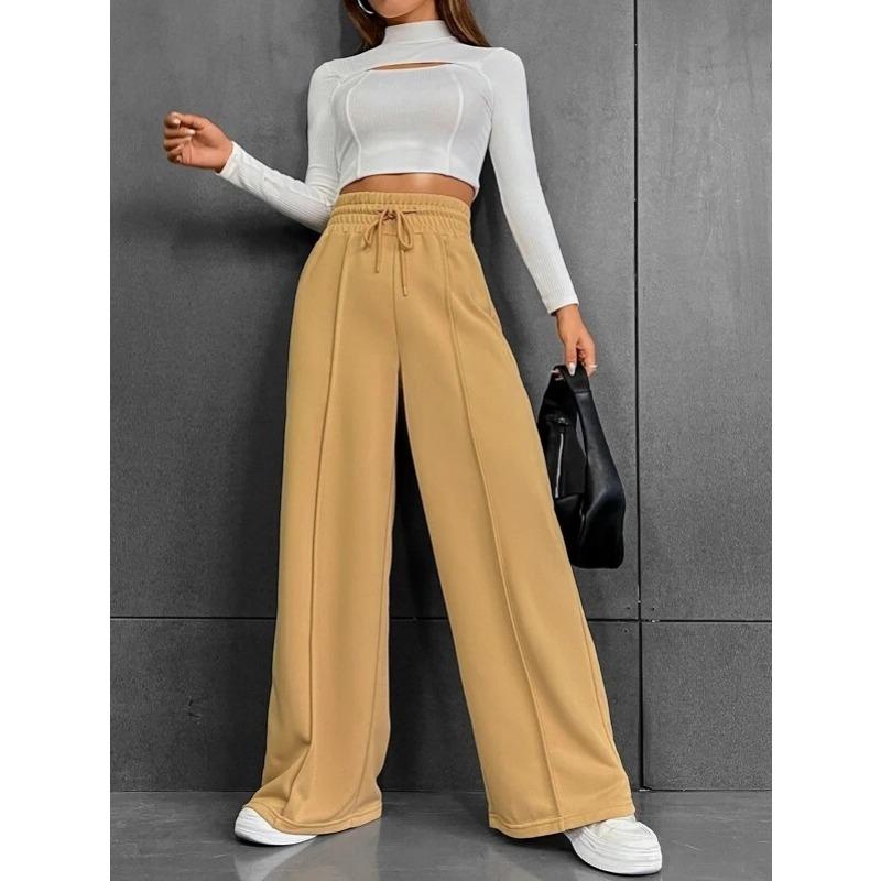 Spring and Autumn Women's Sweatpants Straight Pants Loose Sweatpants Wide Leg Pants Outdoor Dance Casual Long Pants