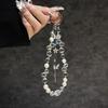 Pearl Tassel Butterfly Phone Lanyard Short Phone Case Wrist Strap  Car Key Accessories