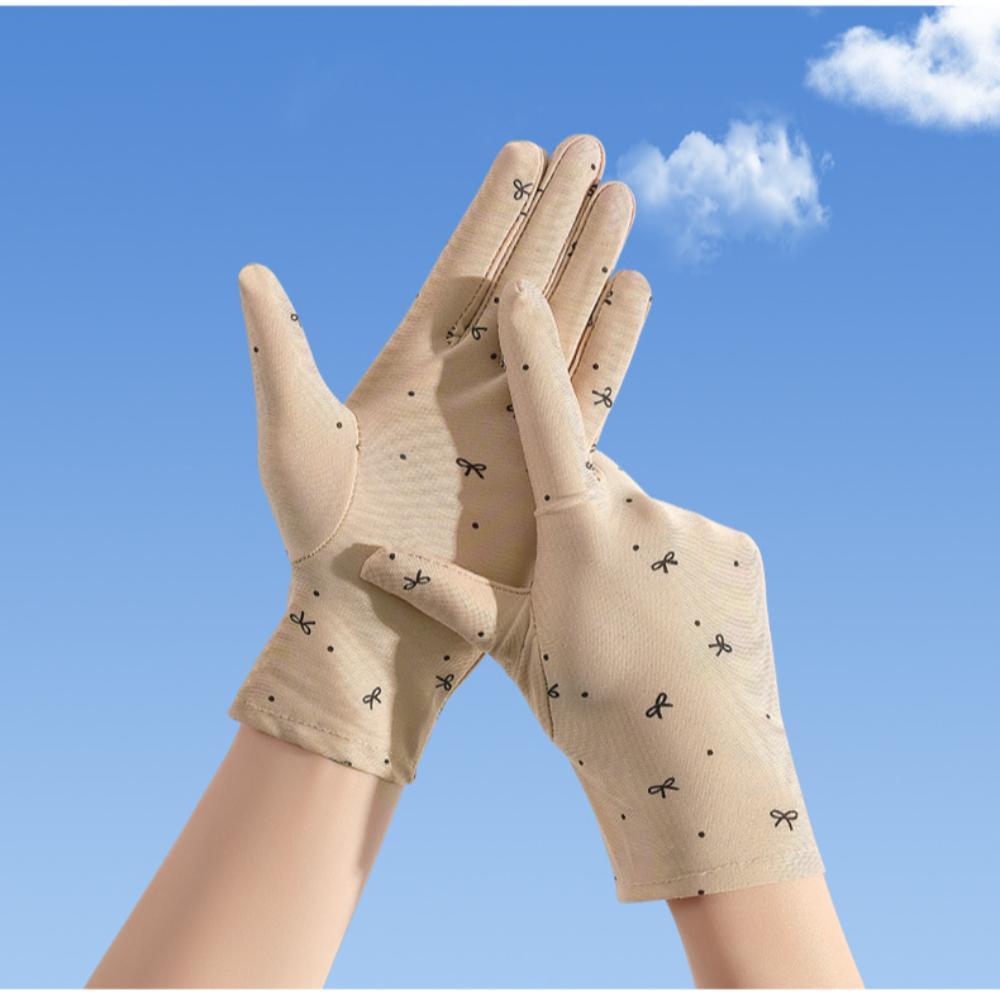 Spandex Thin  Summer Gloves Breathable Anti-Slip Gloves Fashion UV Protection Gloves  Women