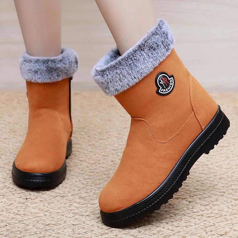 Хлопковая обувь, Зимние ботинки, Женские ботинки, Утепленные хлопковые ботинки, Теплые высокие ботинки