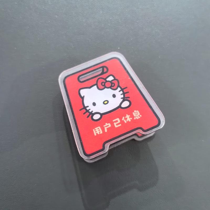 Двусторонние акриловые мультяшные зажимы для папок KT Cat