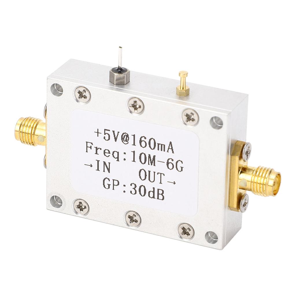 Модуль усилителя высокой плоскостности 5 В 160 мА 10 МГц–6 ГГц Широкополосный 30 дБ LNA Малошумящий усилитель с SM