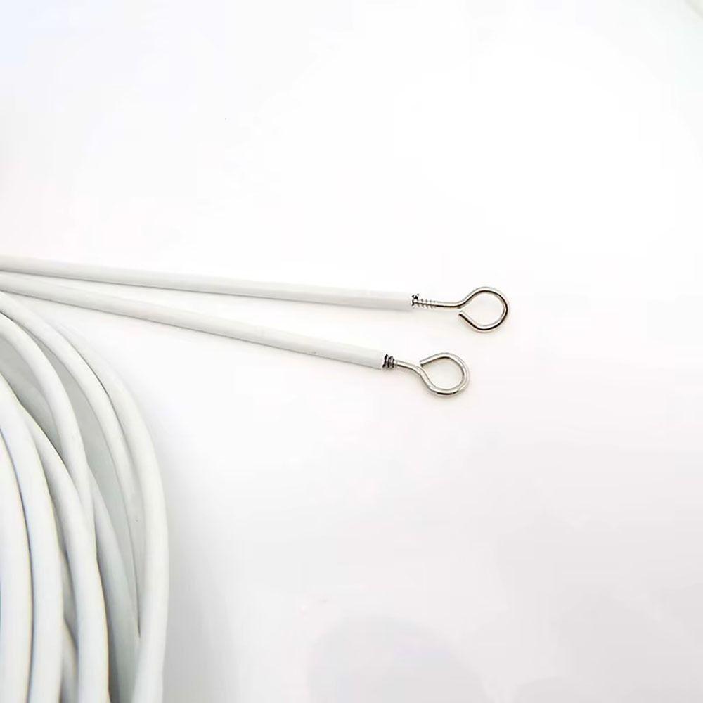 1Set White Window Cord Cable Net PVC Steel Curtain Track Wire New Curtain Spring Rope