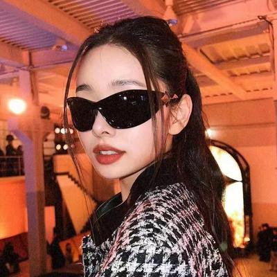L01 Солнцезащитные очки Cyberpunk Future Sense Y2K Мода Красотка Хип-хоп Солнцезащитные очки Ins Ветер Уличные очки для съемки