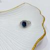 Silver Ring with Sapphire Nano 3.533ct, Product Weight 3.89 G (2171270)