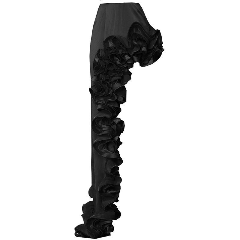 2024 Европейский и американский черно-белый купальник с глубоким V-образным вырезом и кружевом для похудения