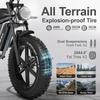 EBike x70 750W Dual Lithium Battery 34AH Long Range 40KM/H 20*4Fat Tire Electric Bike Mountain Electric Bicycle E-motorcycle