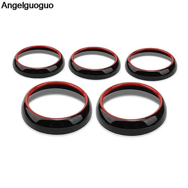 Двухцветный автомобильный кондиционер, вентиляционное отверстие, кольцо, накладка, украшение для Mercedes Benz GLA X156 CLA C117 class