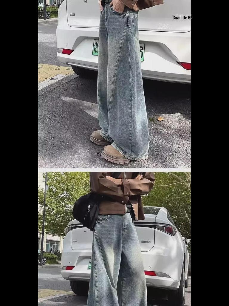 Джинсы прямого кроя для мальчиков 2024 года — модные повседневные брюки Scimitar на весну и осень