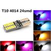 T10 светодиодная лампа 194 W5W 24smd 4014 чипсеты светодиодные сменные лампы для автомобиля любезно предоставлены купольной картой двери