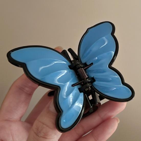 Hair Claw Stable Gripping Thick Spring Anti-Slip Tooth Comb Hair Clip Butterflies Shape