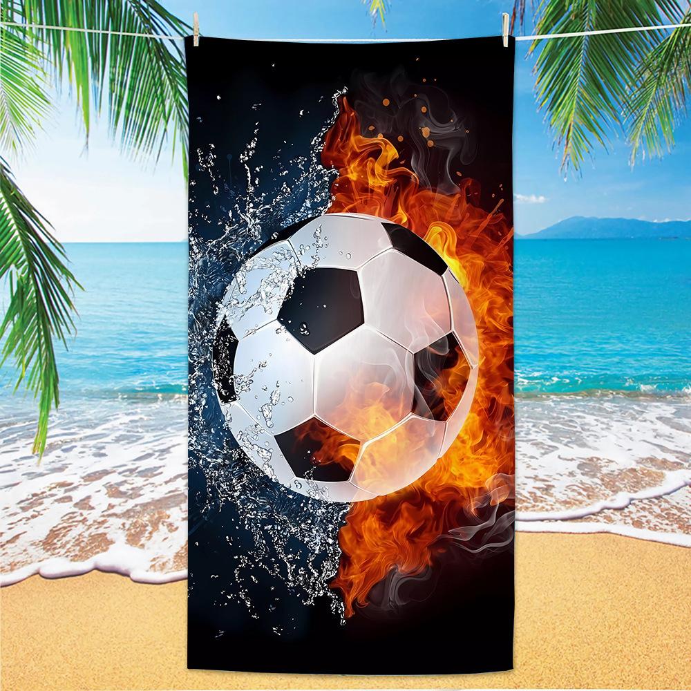 New Football Beach Towel World Cup Theme Microfiber Beach Towel Adult Large Beach Towel