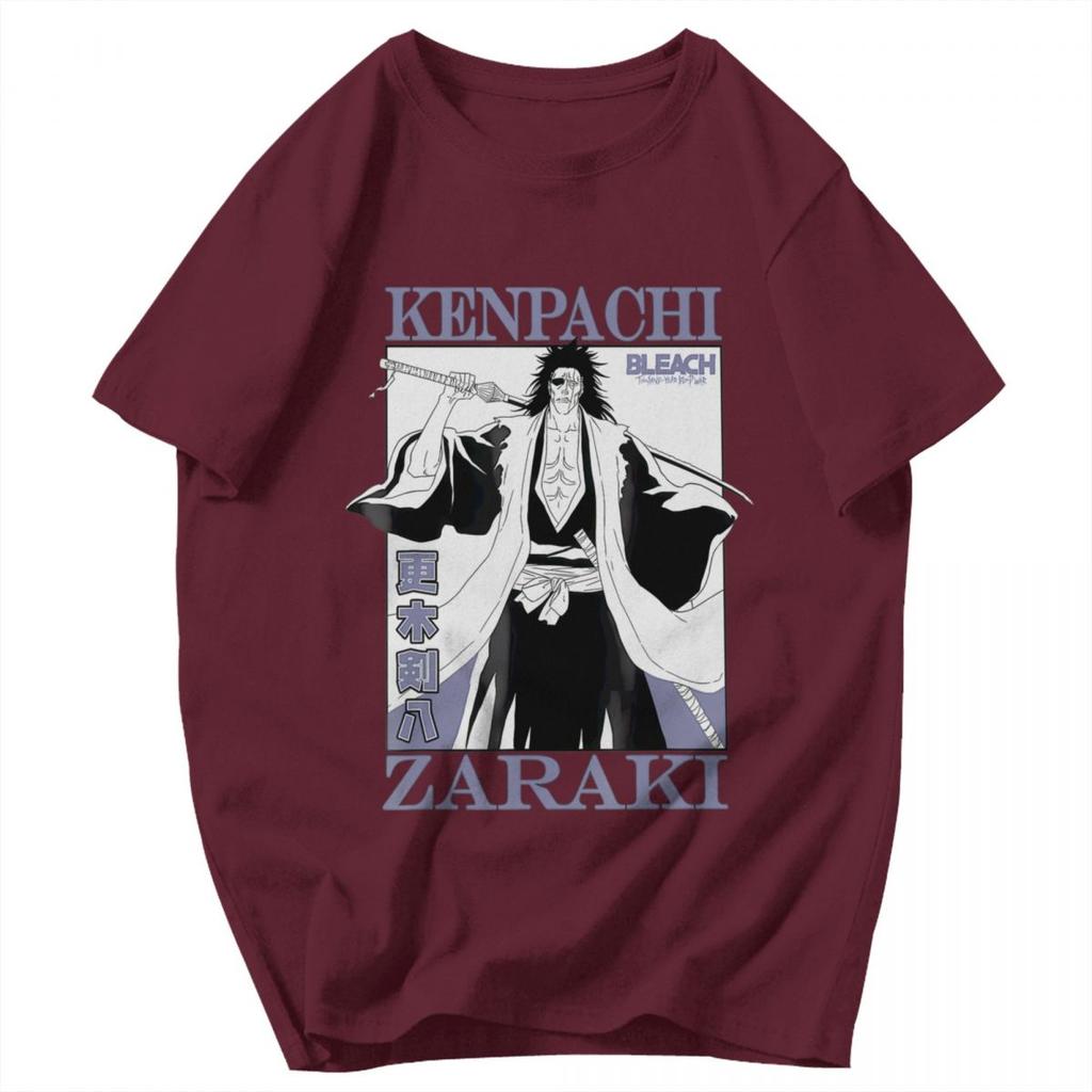 Мужская футболка Зараки Кенпачи BLEACH Потрясающие подарки Y2K Графическая Аниме Унисекс Одежда Футболки