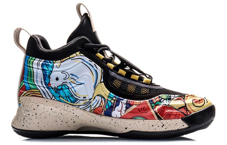 Li Ning CF Мышь прогрызает небо. Удобные Нескользящие Легкие Нескользящие Легкие Средняя высота AGBP113-6