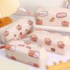 Bags Bear Pattern Korean Style Large Capacity Stationery Bag Pencil Pouch Comestic Bag Pencil Case