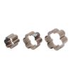 3 Pcs Flower Shaped Leather Cutter 30 40 50mm Alloy Steel Leather Cutting Die Punch Mold for DIY