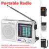 Радио на батарейках FM AM Портативное Мини-радио Цифровое радио для экстренных случаев SW/AM/FM Радиоприемники Телескопическая антенна для помещений и улицы