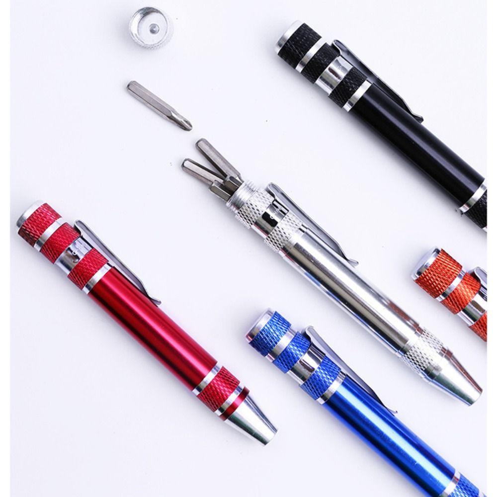 Pocket Phone Repair Hand Tools Kit 8 In 1 Screwdriver Set Durable Mini Screwdriver Pen