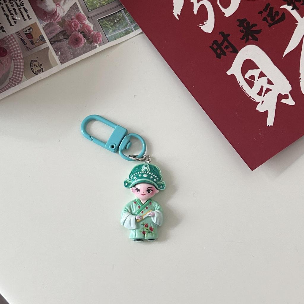 Брелок с персонажем китайской оперы Гочао: Трендовый мультяшный кулон-аксессуар для пар и лучших друзей